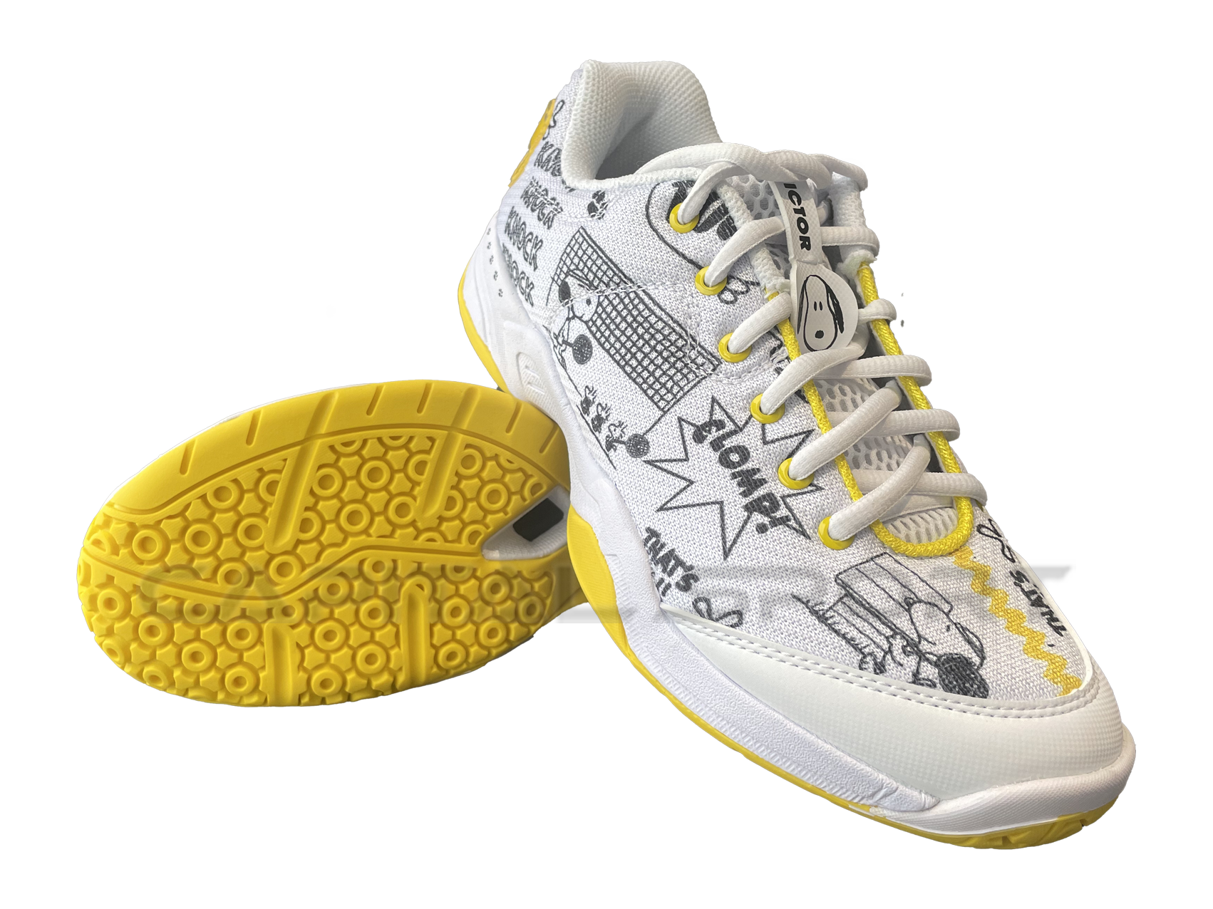 VICTOR X Peanuts Junior Badminton Court Shoe [WHITE] Limited Edition SN