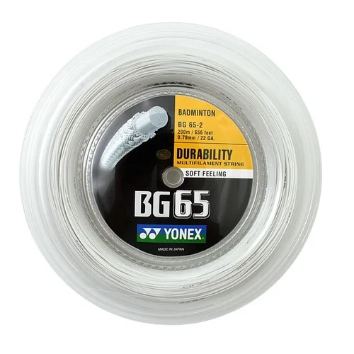 YONEX BG65 200mロール ホワイト Yonex BG 65 Reel [White] -